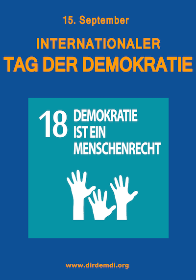 Plakat Internationaler Tag der Demokratie